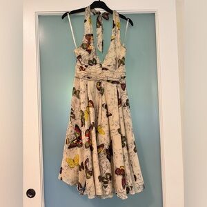 Silk halter dress